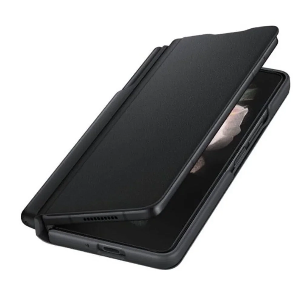 Flip Cover with Pen for Samsung Galaxy Z Fold3 5G - Black